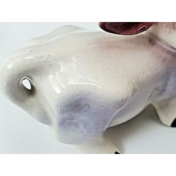 Vintage Andromorphic Cow Bull Salt and Pepper Shakers Ceramic Kitsch Figurines - Picture 8 of 8